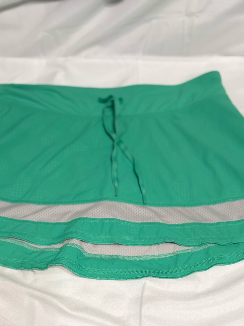 Patagonia Green Mini Athletic Skirt with Drawstring